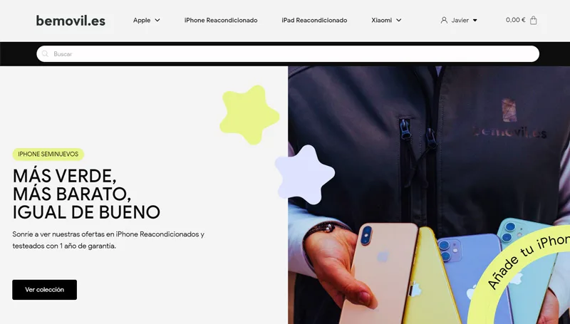 Tienda online bemovil.es optimizada por Wecomm