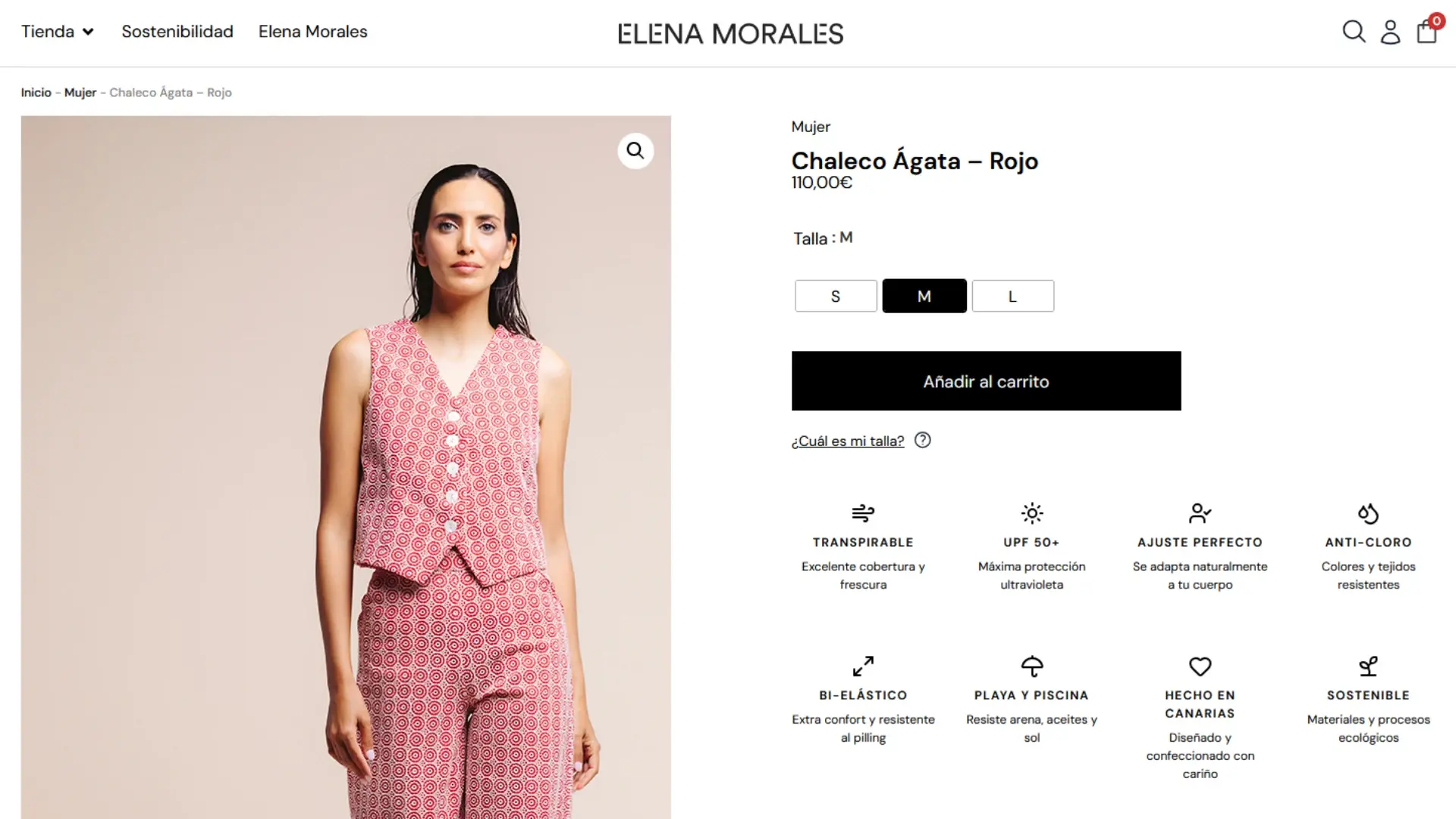 Proyecto elenamorales.es: tienda online de moda baño, diseñada por Wecomm
