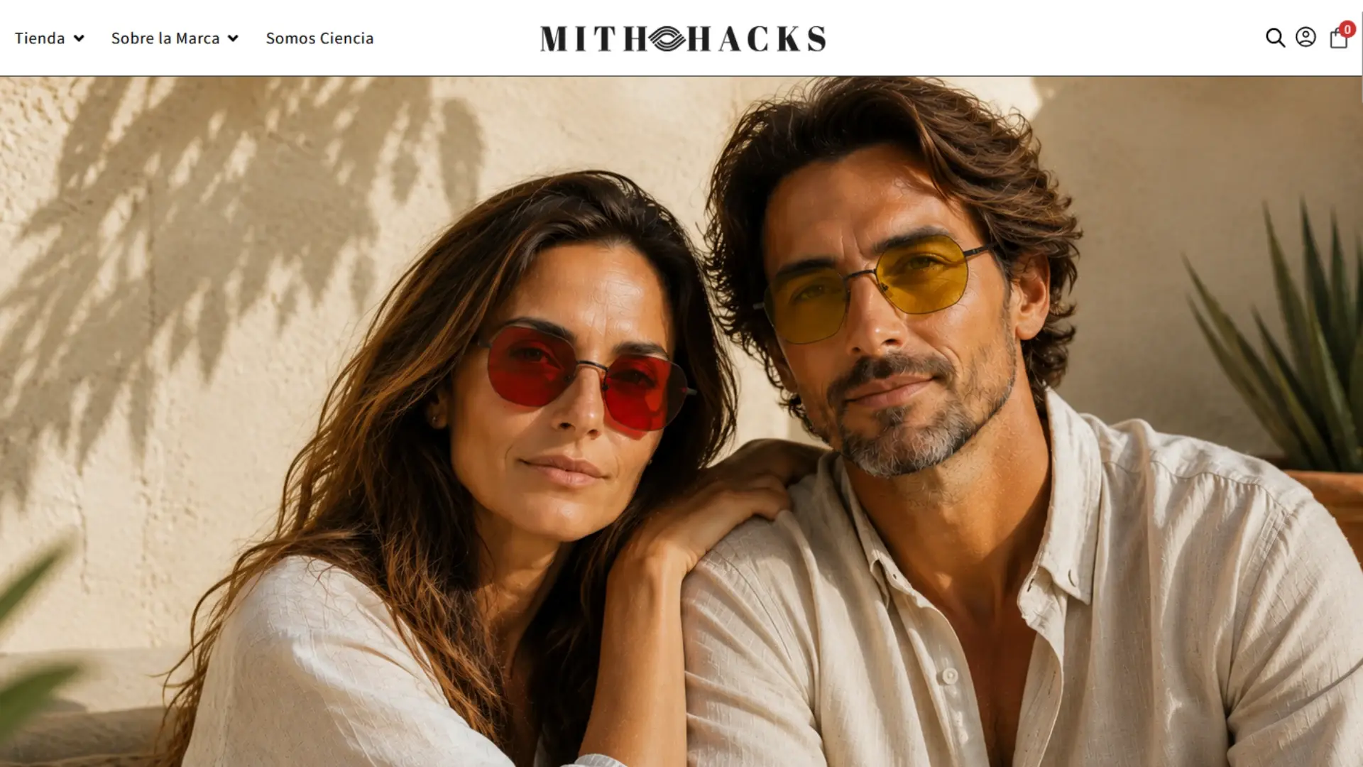 Proyecto Mithohacks: tienda online y marca de gafas, diseño y desarrollo por Wecomm
