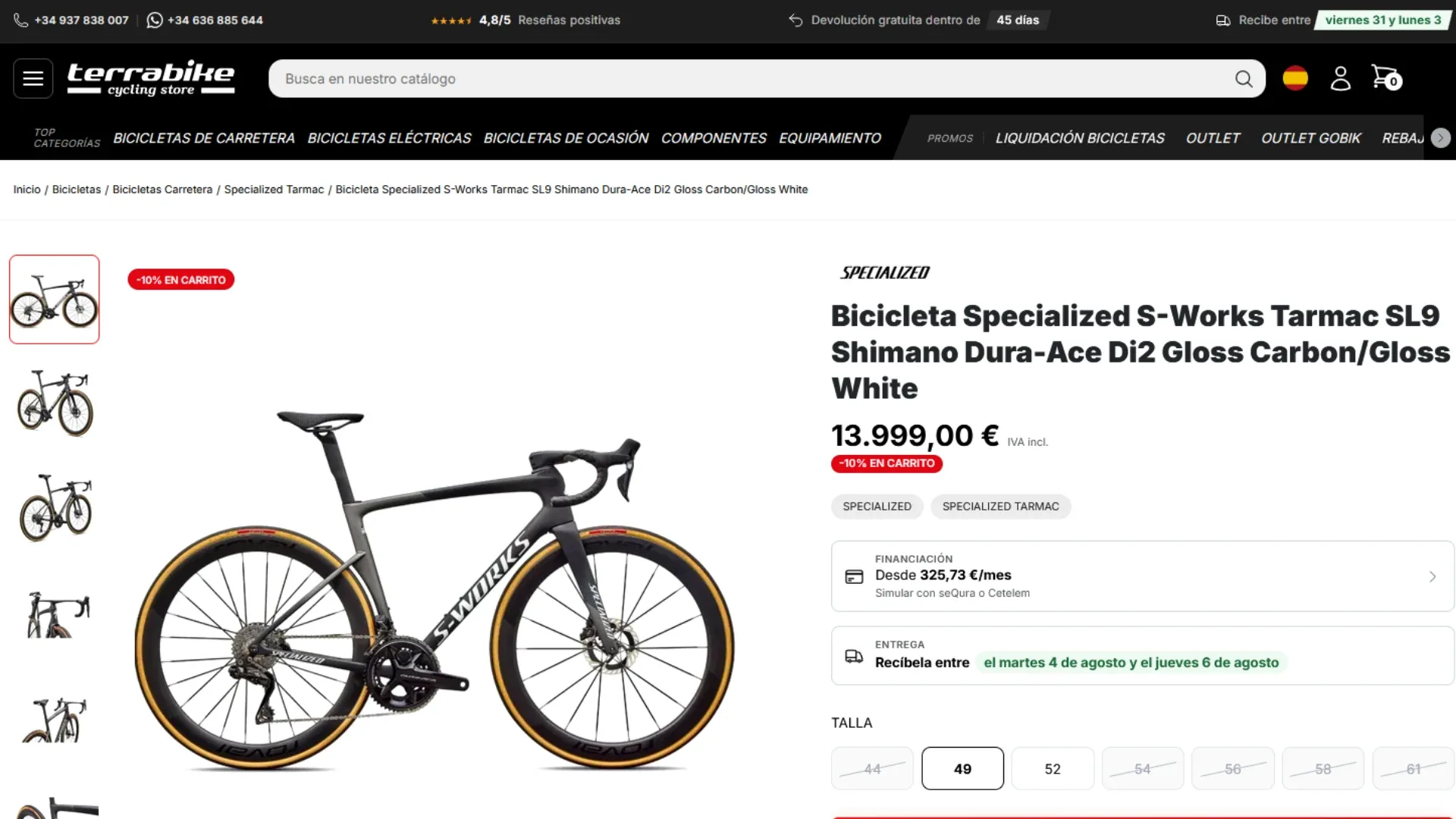 Proyecto terra-bike.com: tienda online de ciclismo, diseñada por Wecomm