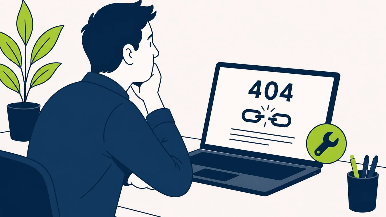 Errores 404 internos y externos en un sitio web