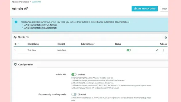 Nueva API para la nueva versión de PrestaShop 9 Wecomm Solutions