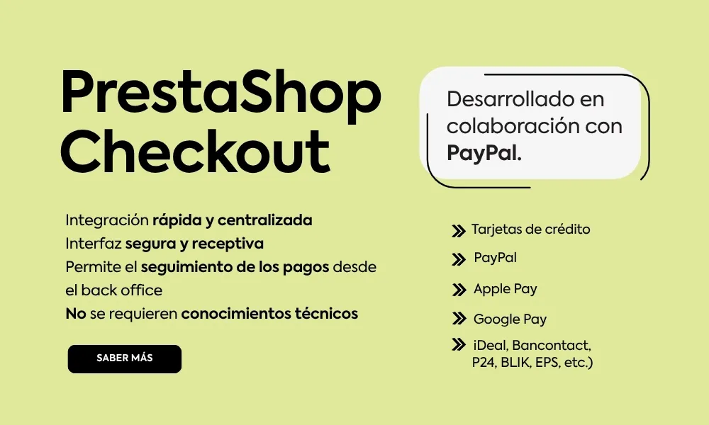 Módulo PrestaShop Checkout para optimizar el proceso de compra