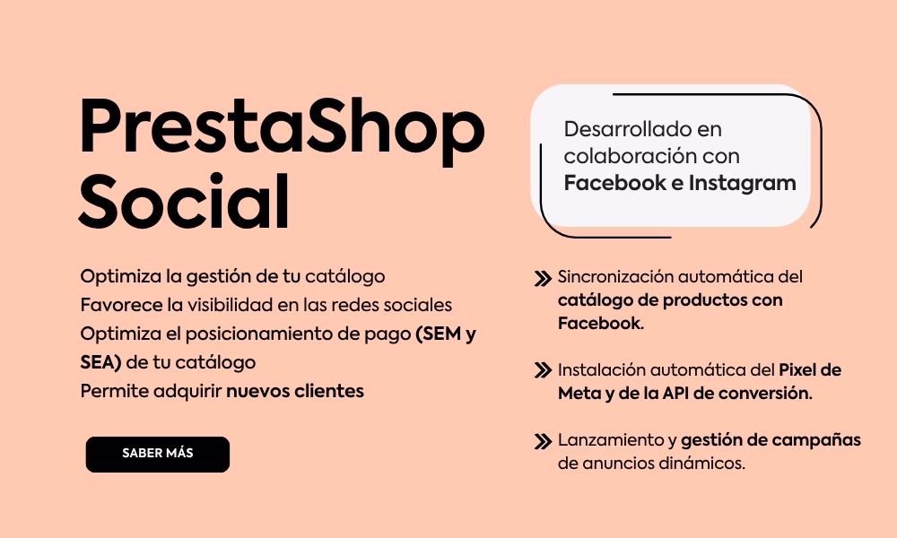 Funcionalidades de marketing en PrestaShop Essentials