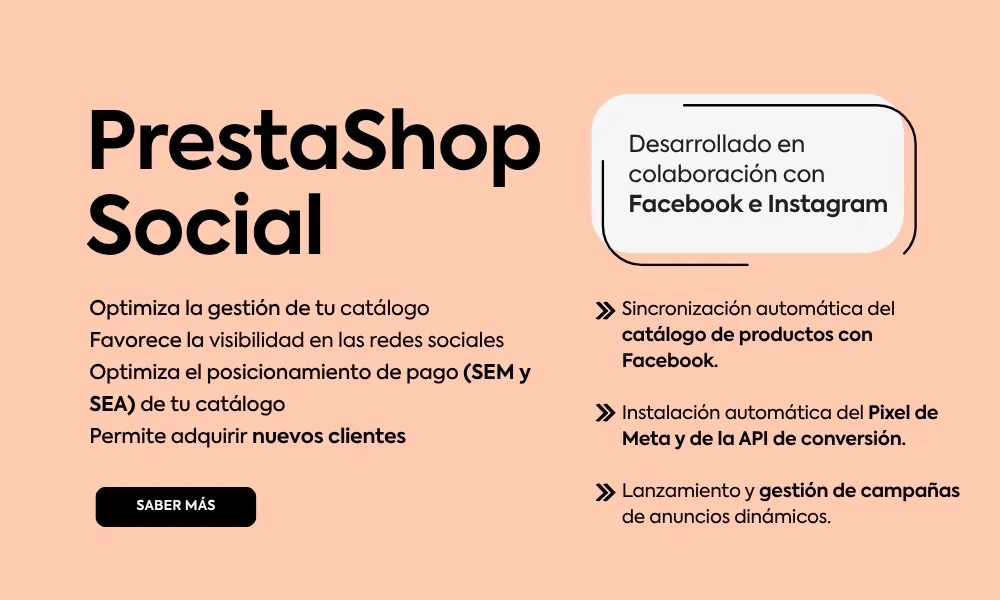 Funcionalidades de marketing en PrestaShop Essentials