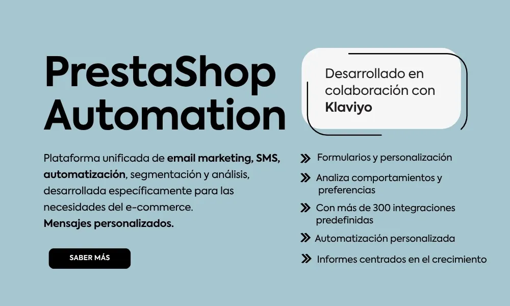 Herramientas de marketing digital en PrestaShop Essentials