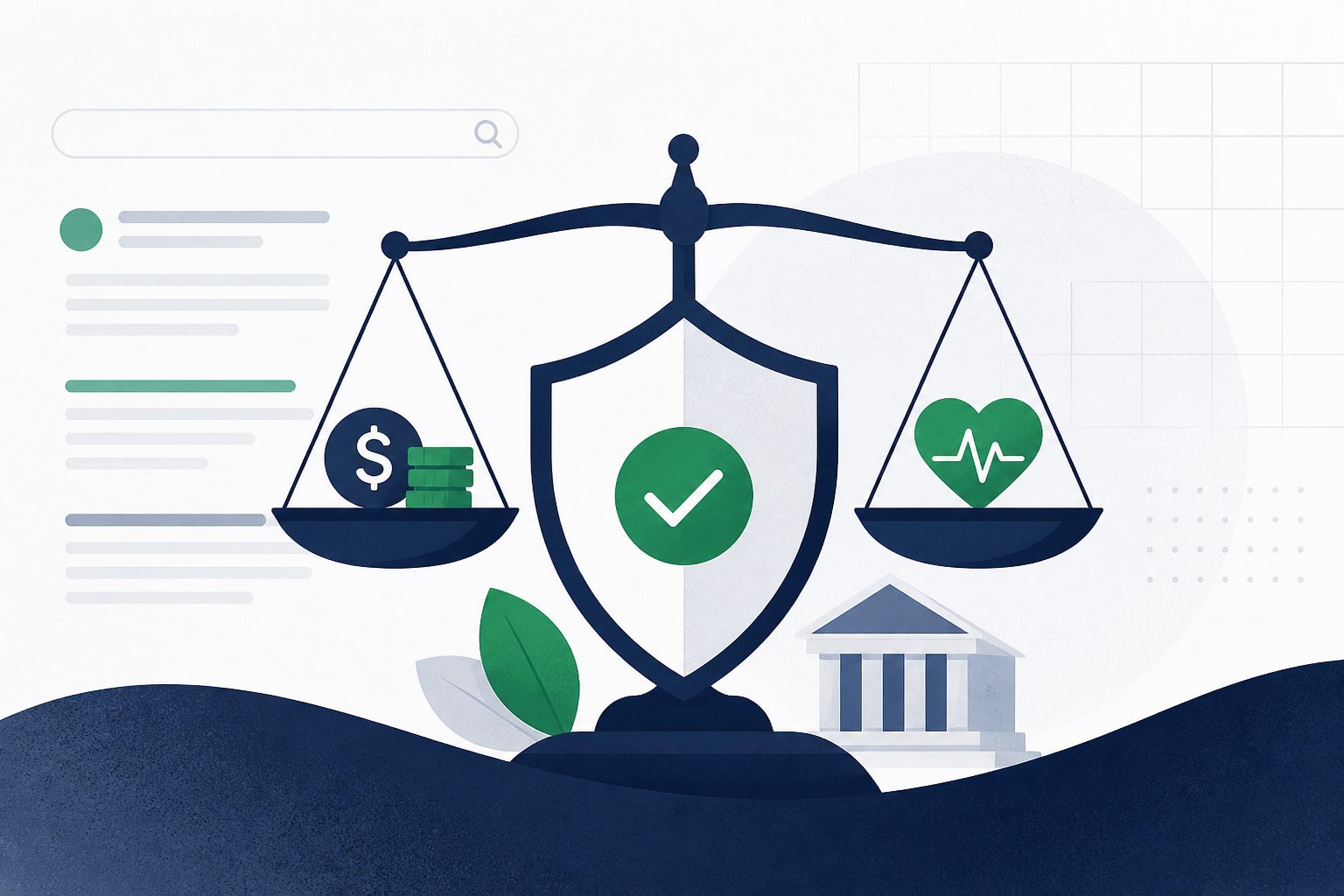 Ilustración sobre confianza y criterios YMYL en SEO